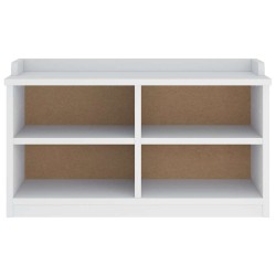 Banc de couloir SANDNES blanc 87x40x50 cm bois de pin massif 566868566868