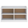Banc de couloir SANDNES blanc 87x40x50 cm bois de pin massif 566868566868