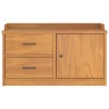 Banc de couloir SANDNES 87x40x50 cm bois de pin massif 566869566869