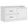 Banc de couloir SANDNES blanc 87x40x50 cm bois de pin massif 566870566870