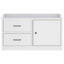 Banc de couloir SANDNES blanc 87x40x50 cm bois de pin massif 566870566870