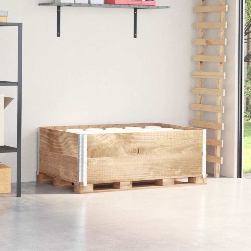 Colliers de palette 2 pcs 120x80 cm bois de pin solide 566895566895