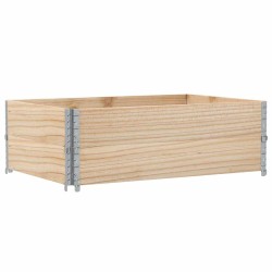 Colliers de palette 2 pcs 120x80 cm bois de pin solide 566895566895