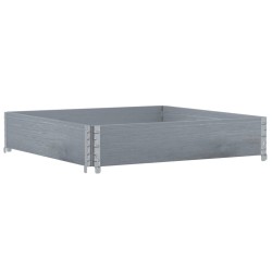 Collier de palette gris 100x100 cm bois de pin solide 566902566902