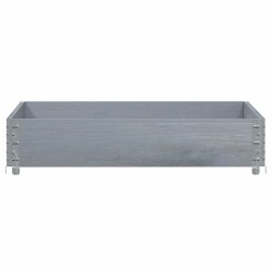 Collier de palette gris 100x100 cm bois de pin solide 566902566902