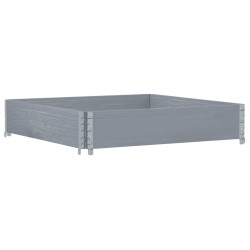 Collier de palette gris 100x100 cm bois de pin solide 566902566902