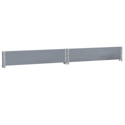 Collier de palette gris 100x100 cm bois de pin solide 566902566902