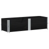 Colliers de palette 2 pcs noir 150x50 cm bois de pin solide 566908566908