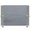 Colliers de palette 2 pcs gris 100x50 cm bois de pin solide 566910566910