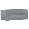 Colliers de palette 2 pcs gris 100x50 cm bois de pin solide 566910566910