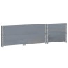 Colliers de palette 2 pcs gris 100x50 cm bois de pin solide 566910566910