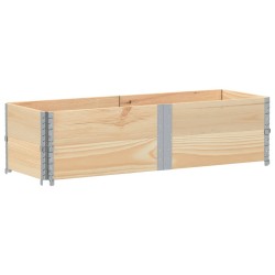 Colliers de palette 2 pcs 150x50 cm bois de pin solide 566911566911