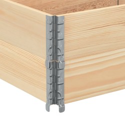 Colliers de palette 2 pcs 150x50 cm bois de pin solide 566911566911