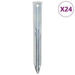 Piquets de tente 24 pcs 17 cm Ø20 mm acier galvanisé 566914566914