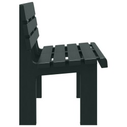 Banc de jardin vert 110x52x71 cm polypropylène 566917566917