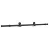 Kit de quincaillerie de porte coulissante 152,5 cm acier noir 566919566919