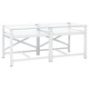 Double socle pour machine à laver étagères coulissantes blanc 566926566926