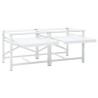 Double socle pour machine à laver étagères coulissantes blanc 566926566926