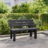 Banc de jardin anthracite 110x52x71 cm polypropylène 566927566927