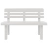 Banc de jardin blanc 110x52x71 cm polypropylène 566928566928