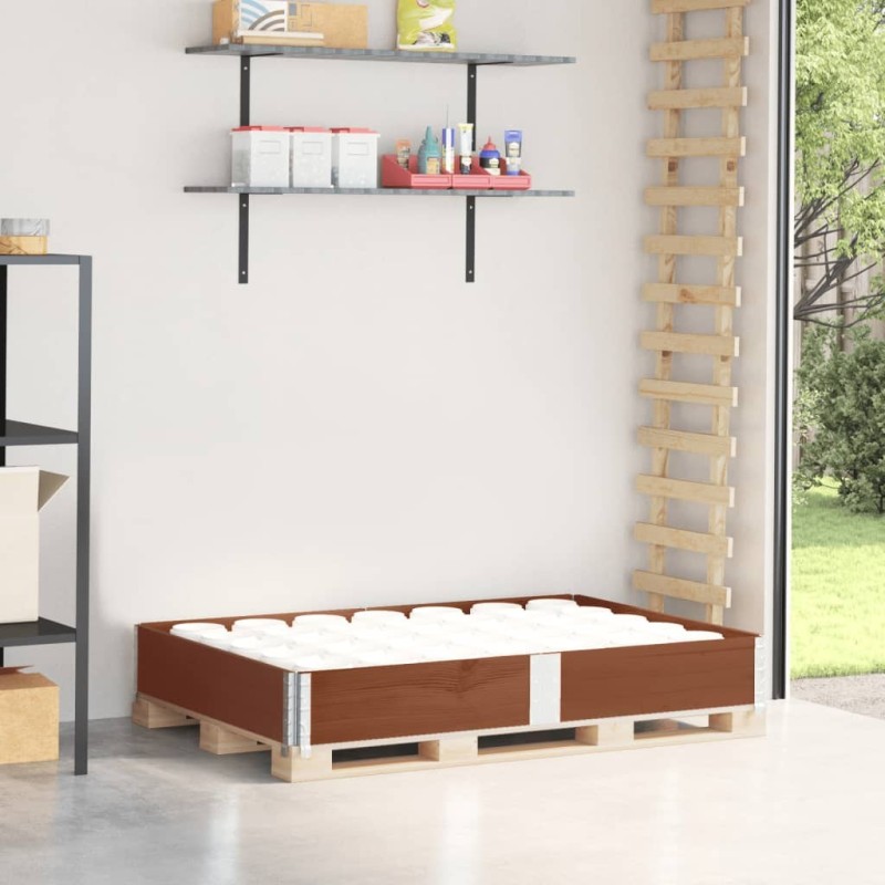 Collier de palette marron 150x100 cm bois de pin solide 566930566930