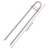 Piquets de tente 12pcs forme de U 41,5 cm Ø12mm acier galvanisé 566935566935