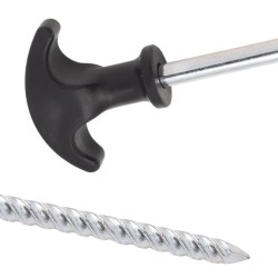 Piquets de tente 12 pcs 20 cm Ø7 mm acier galvanisé 566937566937
