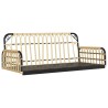 Balancelle avec coussins 105x58x38 cm résine tressée et acier 566938566938