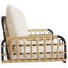 Balancelle avec coussins 105x58x38 cm résine tressée et acier 566938566938