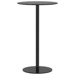 Table de jardin ronde noir Ø60x105 cm acier 566941566941