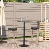 Table de jardin ronde noir Ø60x105 cm acier 566941566941