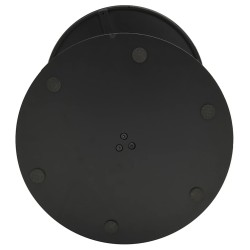 Table de jardin ronde noir Ø60x105 cm acier 566941566941