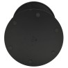 Table de jardin ronde noir Ø60x105 cm acier 566941566941