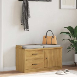 Banc de couloir SANDNES 87x40x50 cm bois de pin massif 566946566946