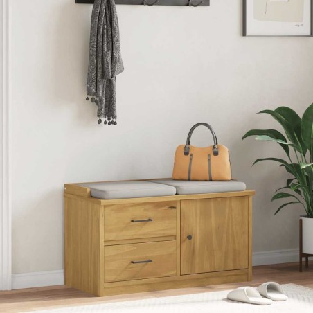Banc de couloir SANDNES 87x40x50 cm bois de pin massif 566946566946