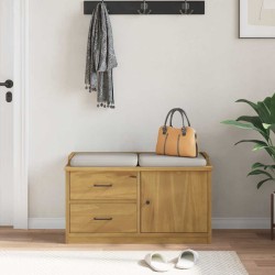 Banc de couloir SANDNES 87x40x50 cm bois de pin massif 566946566946