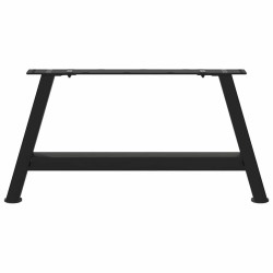 Pieds de table basse en forme de A, 2 pièces, noir, 70 x (30-31) cm, acier 566947566947