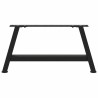 Pieds de table basse en forme de A, 2 pièces, noir, 70 x (30-31) cm, acier 566947566947
