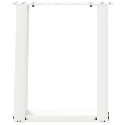 Pieds de table basse en U 2 pièces Blanc 38 x (42-43) cm Acier 566952566952