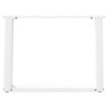 Pieds de table basse en U, 2 pièces, blanc, 70 x (42-43) cm, acier 566958566958