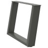 Pieds de table basse en U 2 pièces Anthracite 60 x (42-43) cm Acier 566968566968