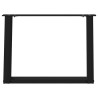 Pieds de table basse en U, 2 pièces, noir, 60 x (42-43) cm, acier 566970566970