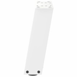 Pieds de table basse en U 2 pièces Blanc 30 x (30-31) cm Acier 566974566974