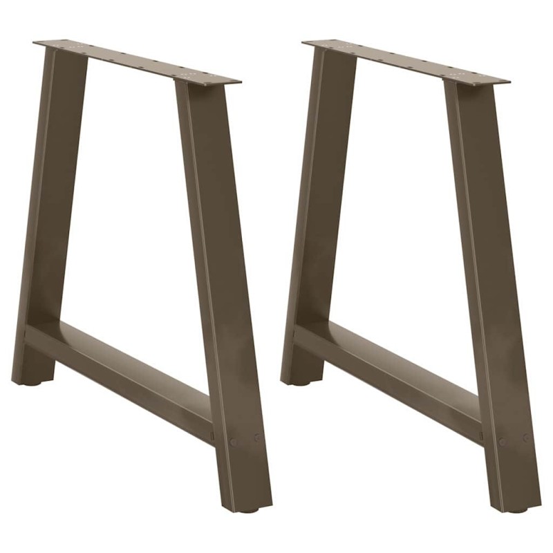 Pieds de table à manger en forme de A, 2 pièces, 100 x (72-73) cm, acier 566977566977