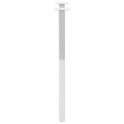 Pieds de table à manger en forme de X, 2 pièces, blanc, 57 x (72-73) cm, acier 566979566979