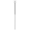 Pieds de table à manger en forme de X, 2 pièces, blanc, 57 x (72-73) cm, acier 566979566979