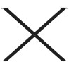 Pieds de table à manger en forme de X, 2 pièces, noir, 90 x (72-73) cm, acier 566980566980