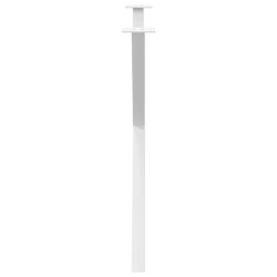 Pieds de table à manger en forme de X, 2 pièces, blanc, 90 x (72-73) cm, acier 566981566981