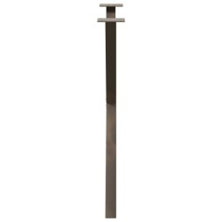 Pieds de table à manger en forme de X, 2 pièces, acier naturel, 80 x (72-73) cm 566983566983