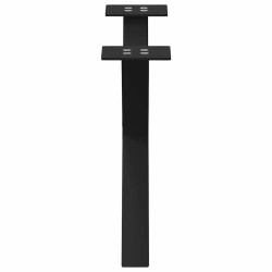 Pieds de table basse en forme de X, 2 pièces, noir, 50 x (30-31) cm, acier 566986566986